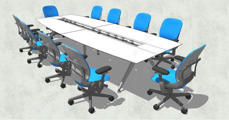 精品會(huì)議室辦公室桌椅SU模型素材 提升辦公環(huán)境設(shè)計(jì)效率
